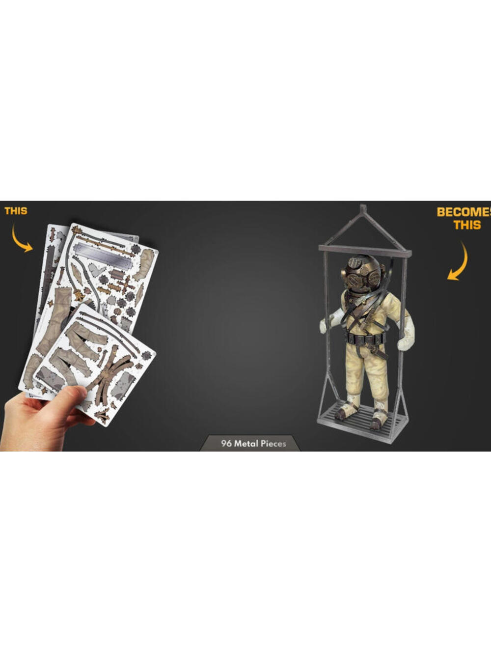 Fascinations Premium Series Iconx Vintage Diving Suit Metal Earth 3D Model Kit